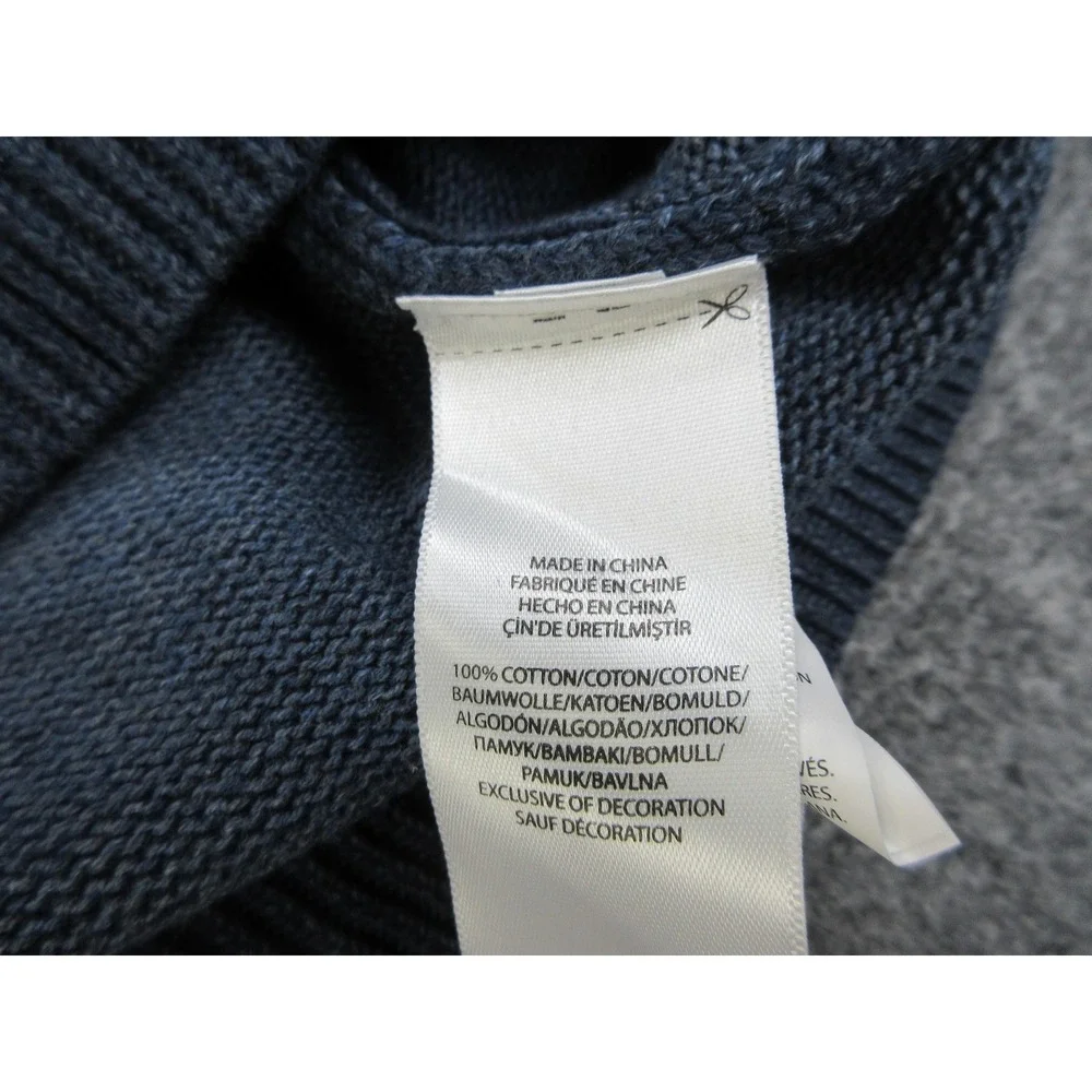 Polo Ralph Lauren Sweater Mens 2XL Blue Cotton Knit Pullover Casual
